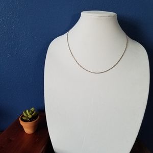 Silver figaro chain - 21.5 inches